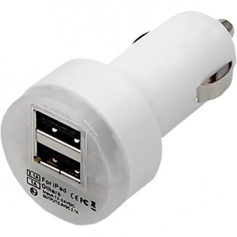 Автозарядка в прикуриватель REXANT 2хUSB с индикацией (АЗУ) (1000+2100 mA) белая Автозарядка в прикуриватель REXANT 2хUSB с индикацией (АЗУ) (1000+2100 mA) белая