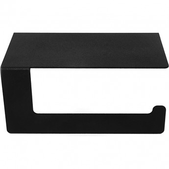 Держатель REXANT для туалетной бумаги с полкой хранения, черный Держатель REXANT для туалетной бумаги с полкой хранения, черный