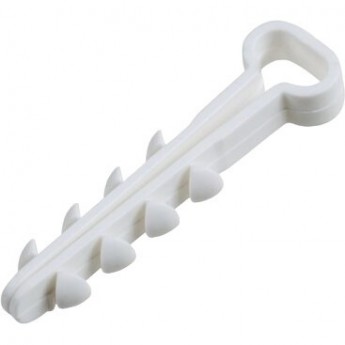 Дюбель-хомут REXANT нейлоновый прямоугольный 5-8 мм, белый (100 шт/уп) Дюбель-хомут REXANT нейлоновый прямоугольный 5-8 мм, белый (100 шт/уп)