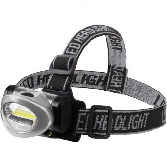 Фонарь налобный поворотный REXANT 3 Вт 100%, 50%, пульсирующий белый, 3хААА, СОВ + зеркальный рассеиватель Фонарь налобный поворотный REXANT 3 Вт 100%, 50%, пульсирующий белый, 3хААА, СОВ + зеркальный рассеиватель