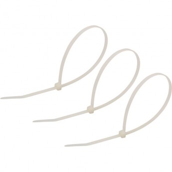 Хомут-стяжка REXANT кабельная нейлоновая 300x4.8 мм белая, 100 шт. Хомут-стяжка REXANT кабельная нейлоновая 300x4.8 мм белая, 100 шт.