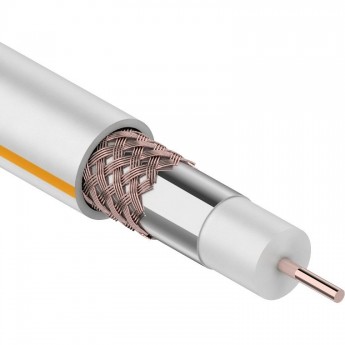 Кабель коаксиальный REXANT SAT 50 M100 м белый Кабель коаксиальный REXANT SAT 50 M100 м белый