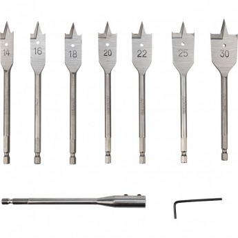 Набор сверл перовых по дереву REXANT 9 шт.