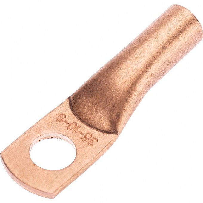 Наконечник медный REXANT ТМ 35-10-9 (35мм² - Ø10мм) (в упак. 50 шт.) 07-5317-2 Наконечник медный REXANT ТМ 35-10-9 (35мм² - Ø10мм) (в упак. 50 шт.) 07-5317-2