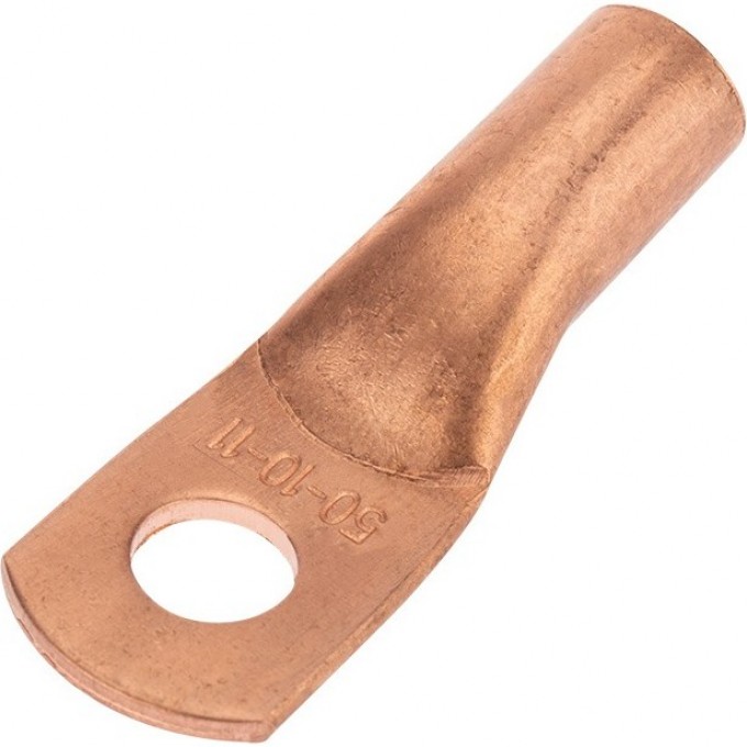 Наконечник медный REXANT ТМ 50-10-11 (50мм² - Ø11мм) (в упак. 50 шт.) 07-5323-2 Наконечник медный REXANT ТМ 50-10-11 (50мм² - Ø11мм) (в упак. 50 шт.) 07-5323-2