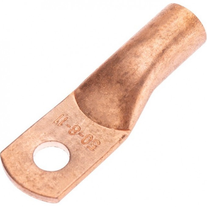 Наконечник медный REXANT ТМ 50-8-11 (50мм² - Ø8мм) (в упак. 50 шт.) 07-5322-2 Наконечник медный REXANT ТМ 50-8-11 (50мм² - Ø8мм) (в упак. 50 шт.) 07-5322-2