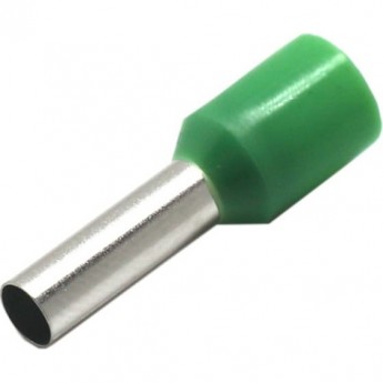 Наконечник штыревой REXANT F-12 мм 6 мм² втулочный изолированный зеленый