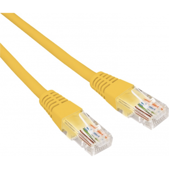 Патч-корд REXANT U/UTP 6, RJ45-RJ45, неэкранированный, 26AWG, LSZH, желтый, 0.5 м