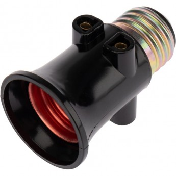 Патрон-розетка REXANT Е27 карболитовый с этикеткой (черный) Патрон-розетка REXANT Е27 карболитовый с этикеткой (черный)