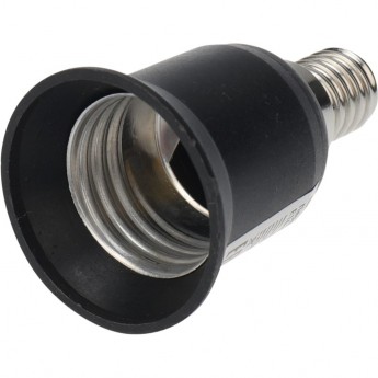 Переходник цокольный REXANT E14-E27 черный Переходник цокольный REXANT E14-E27 черный