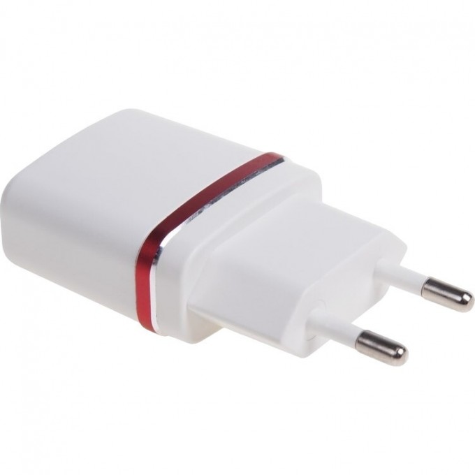 Сетевое зарядное устройство REXANT USB (СЗУ) (5 V, 1000 mA) белое с красной полоской 18-2211 Сетевое зарядное устройство REXANT USB (СЗУ) (5 V, 1000 mA) белое с красной полоской 18-2211