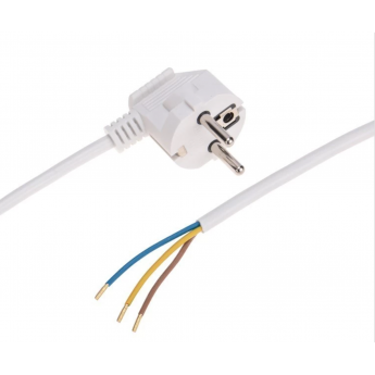 Шнур электрический REXANT с вилкой ПВС 3х0,75 мм2 5м, белый Шнур электрический REXANT с вилкой ПВС 3х0,75 мм2 5м, белый