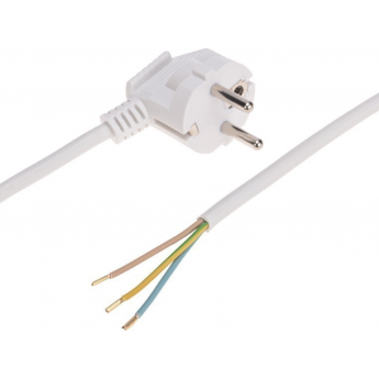 Шнур электрический REXANT с вилкой ПВС 3х1,0 мм2 2м, белый Шнур электрический REXANT с вилкой ПВС 3х1,0 мм2 2м, белый