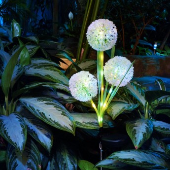 Светильник грунтовый REXANT ОДУВАНЧИК, RGB, встроенный аккумулятор, солнечная панель