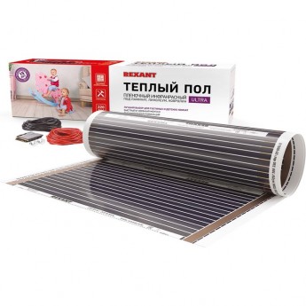 Теплый пол REXANT ULTRA RXM 220 пленочный 6 м² 1320 Вт Теплый пол REXANT ULTRA RXM 220 пленочный 6 м² 1320 Вт