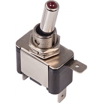 Тумблер REXANT 12V 25А однополюсный с красной подсветкой Тумблер REXANT 12V 25А однополюсный с красной подсветкой
